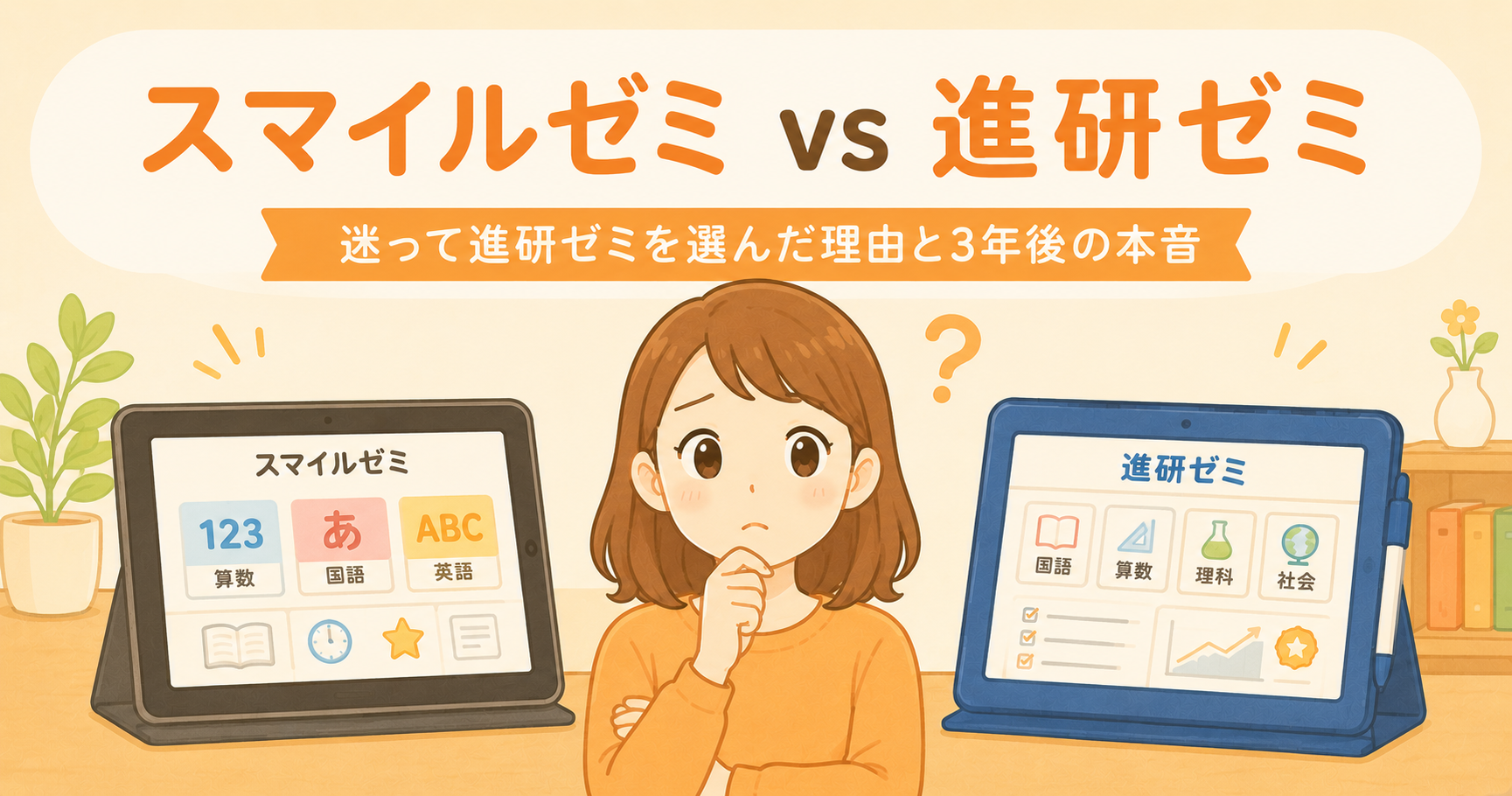 スマイルゼミ vs 進研ゼミ 比較